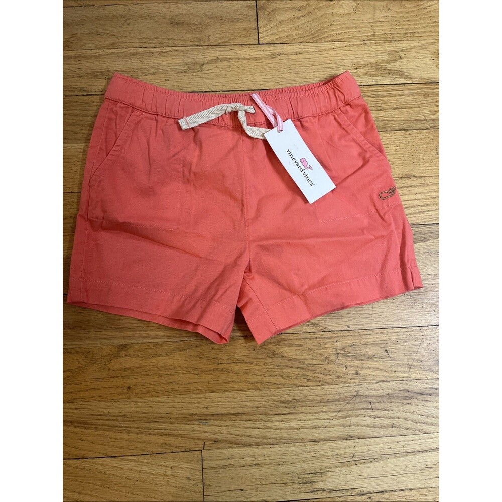 Vineyard Vines Girls Size XS (5-6) Just Peachy Twill Pull On Shorts NWT